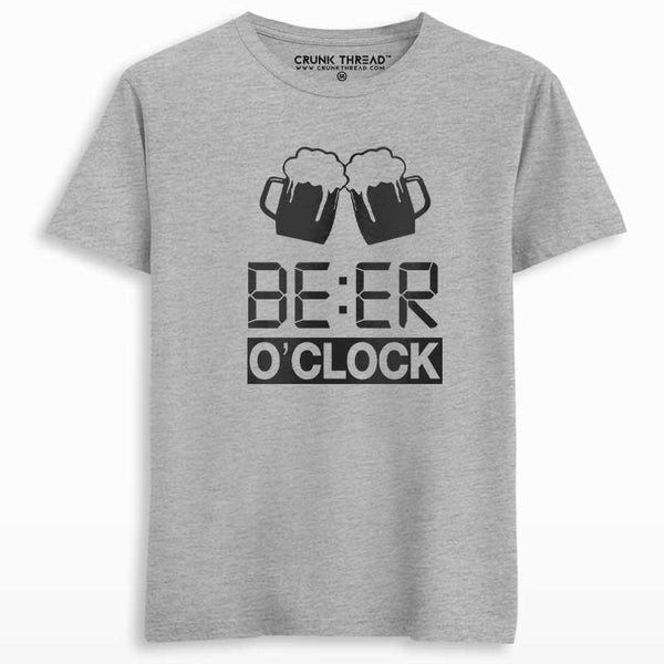 Beer O'Clock Printed T-shirt - Crunk Thread