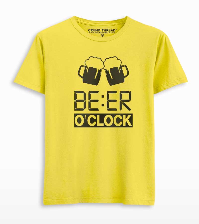 Beer O'Clock Printed T-shirt - Crunk Thread