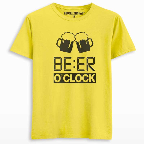 Beer O'Clock Printed T-shirt - Crunk Thread