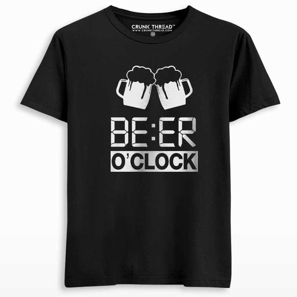 Beer O'Clock Printed T-shirt - Crunk Thread