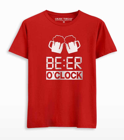 Beer O'Clock Printed T-shirt - Crunk Thread