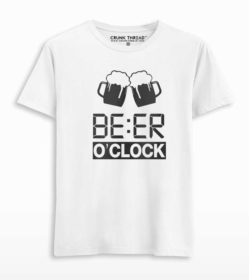 Beer O'Clock Printed T-shirt - Crunk Thread