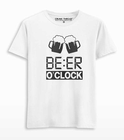 Beer O'Clock Printed T-shirt - Crunk Thread