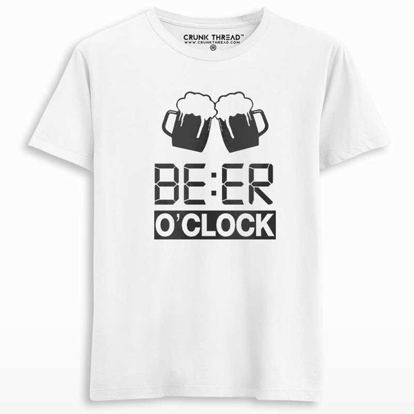 Beer O'Clock Printed T-shirt - Crunk Thread