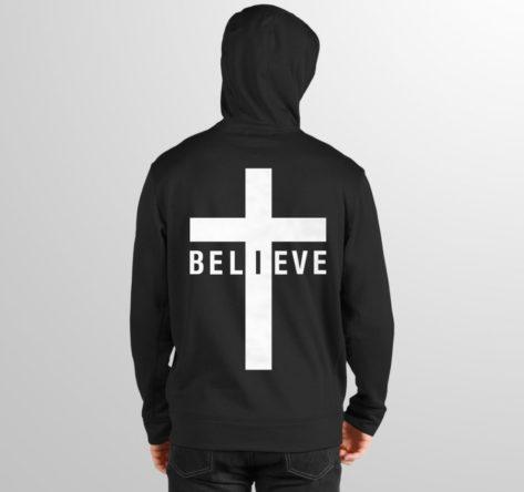 Believe Men's Printed Hoodie - Crunk Thread