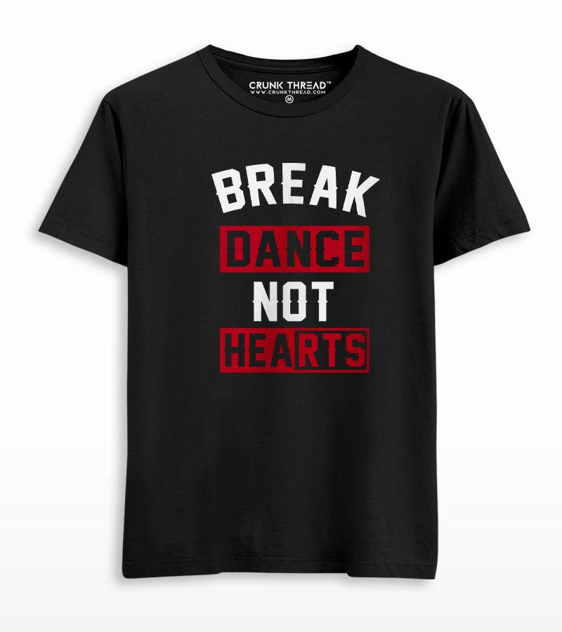 Break Dance Not Hearts Men's Printed T-shirt - Crunk Thread