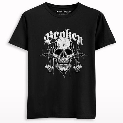 Broken skull T-shirt - Crunk Thread