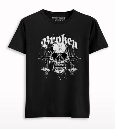 Broken skull T-shirt - Crunk Thread