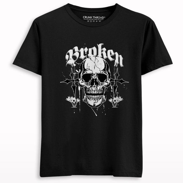 Broken skull T-shirt - Crunk Thread