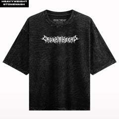 Crunk Thread Death Metal Stonewash Oversized T-shirt.