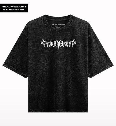 Crunk Thread Death Metal Stonewash Oversized T-shirt - Crunk Thread