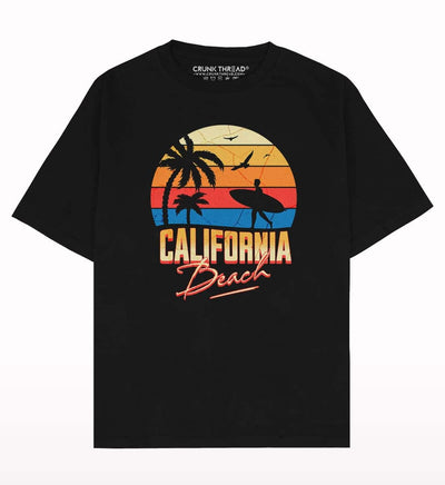 California Beach Oversized T-shirt - Crunk Thread