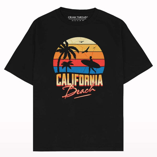 California Beach Oversized T-shirt - Crunk Thread