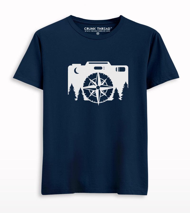 Camera and Compass Travel T-shirt - Crunk Thread