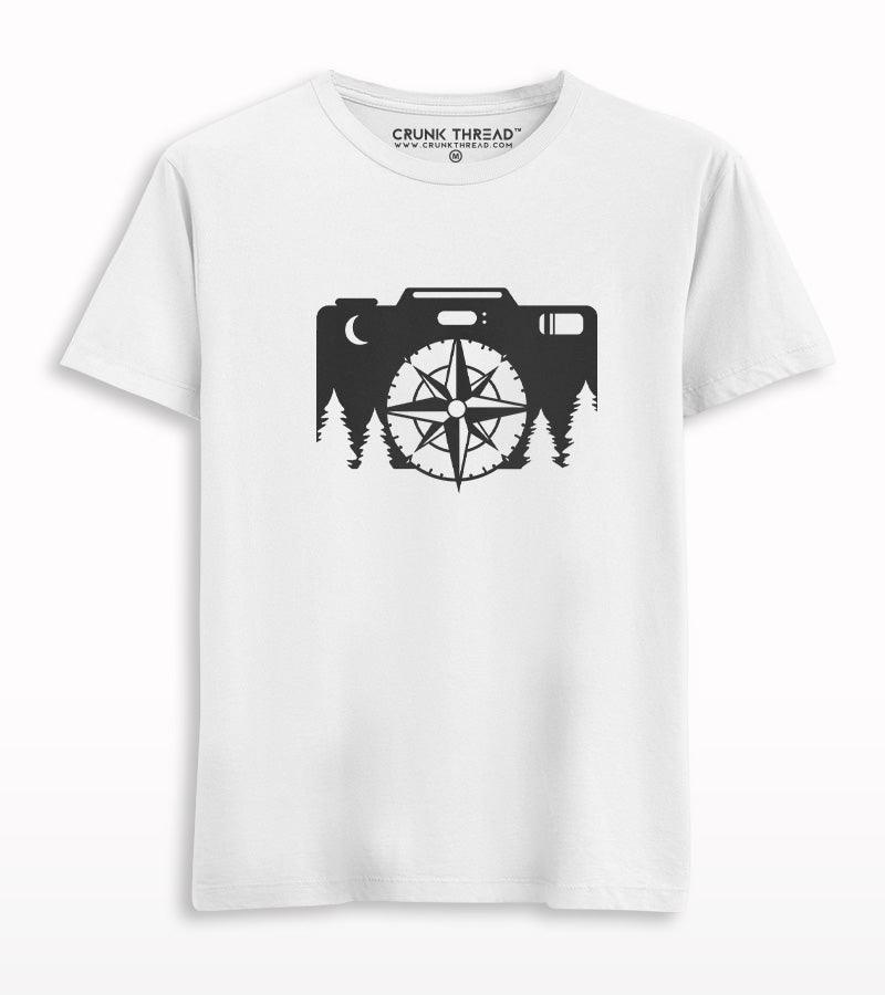 Camera and Compass Travel T-shirt - Crunk Thread