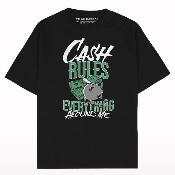 Cash Rules Oversized T-shirt - Crunk Thread