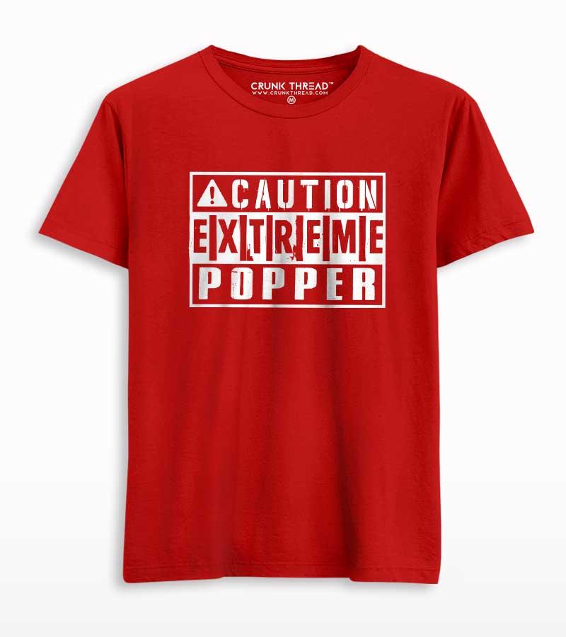 Caution Extreme Popper Unisex T-shirt - Crunk Thread