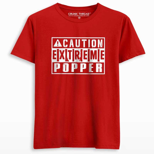 Caution Extreme Popper Unisex T-shirt - Crunk Thread