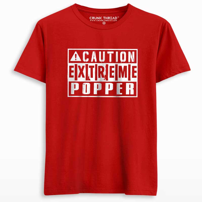 Caution Extreme Popper Unisex T-shirt - Crunk Thread