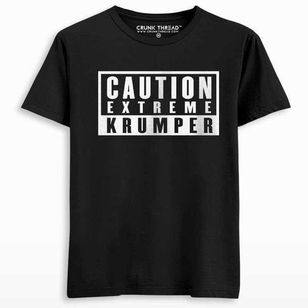 Caution Extreme Krumper Men's Printed T-shirt - Crunk Thread