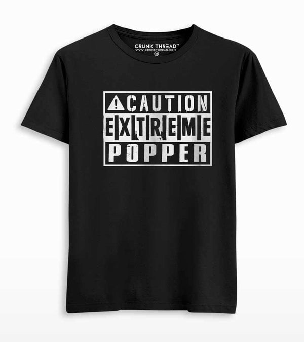 Caution Extreme Popper Unisex T-shirt - Crunk Thread