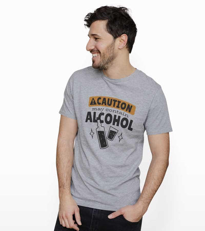 Caution May Contain Alcohol T-shirt - Crunk Thread
