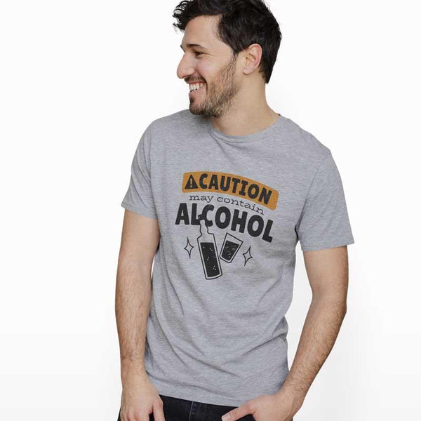 Caution May Contain Alcohol T-shirt - Crunk Thread
