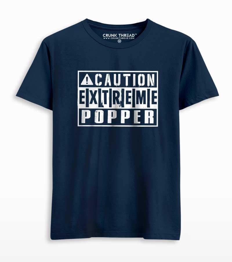 Caution Extreme Popper Unisex T-shirt - Crunk Thread