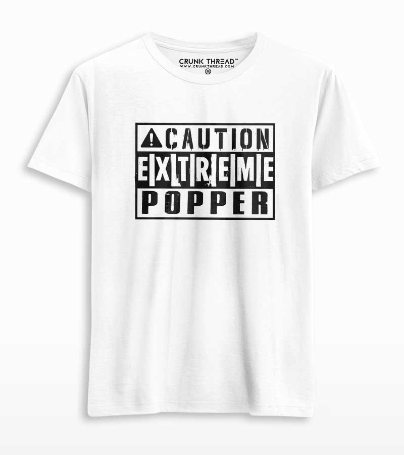 Caution Extreme Popper Unisex T-shirt - Crunk Thread