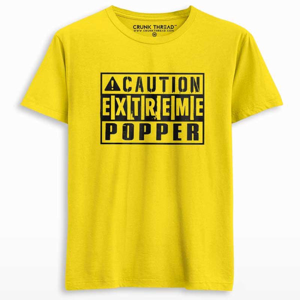 Caution Extreme Popper Unisex T-shirt - Crunk Thread