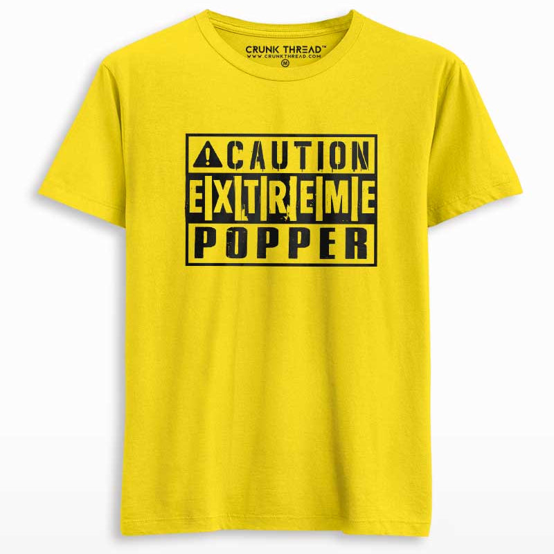 Caution Extreme Popper Unisex T-shirt - Crunk Thread