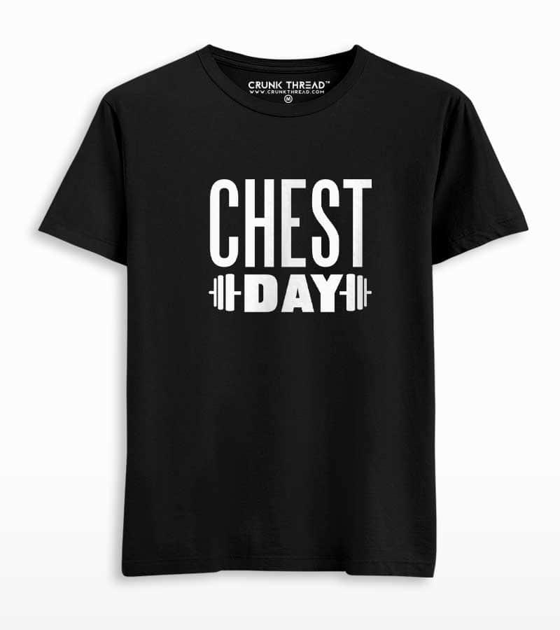 Chest Day Printed T-shirt - Crunk Thread