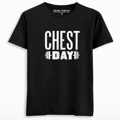 Chest Day Printed T-shirt - Crunk Thread