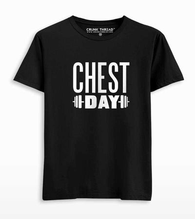 Chest Day Printed T-shirt - Crunk Thread
