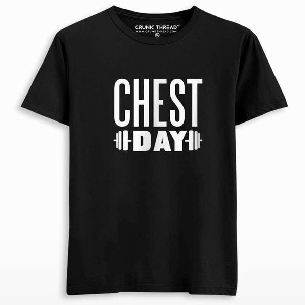 Chest Day Printed T-shirt - Crunk Thread