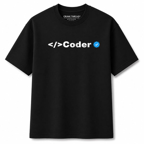 coder-verified-regular-t-shirt - Crunk Thread