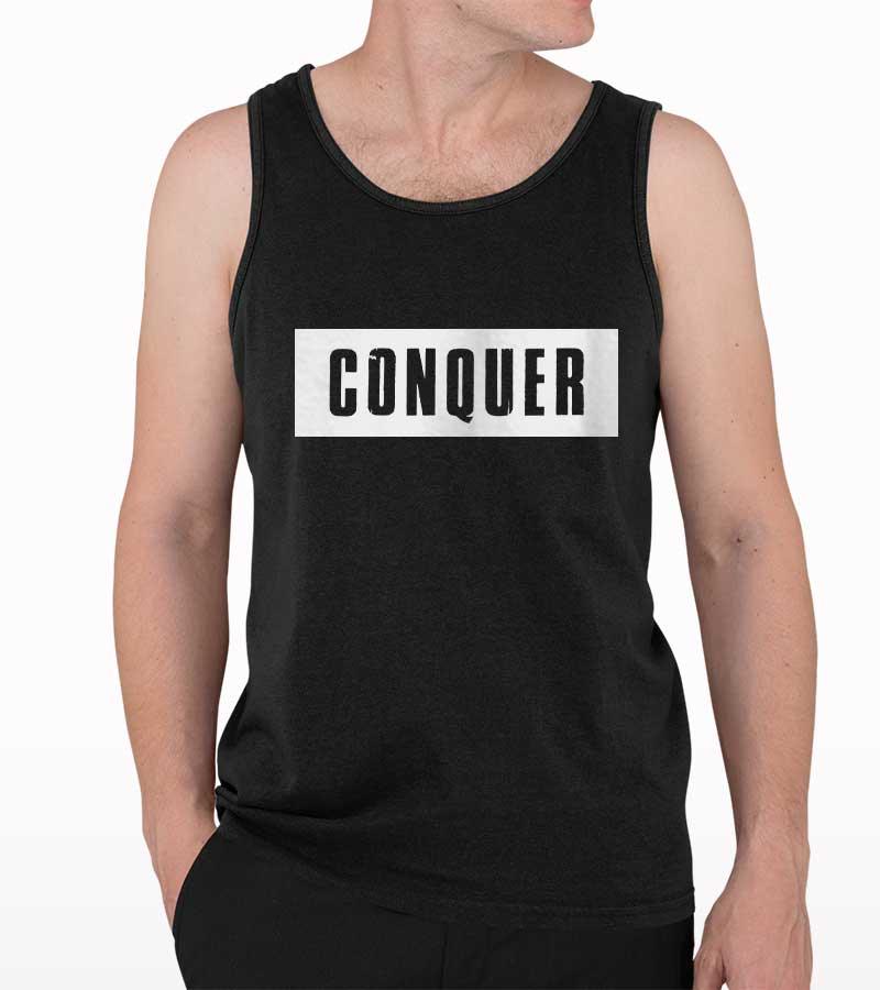 Conquer Printed Tank Top - Crunk Thread