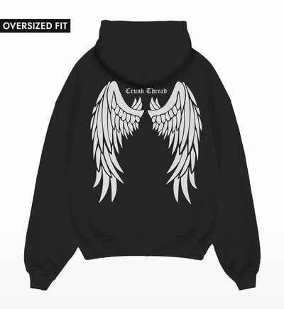 Angel Wings Oversized Hoodie - Crunk Thread