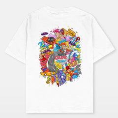 Crunk Thread Doodle Hip Hop Oversized T-shirt