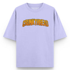 Crunk Thread Skull Fire Lavender T-shirt