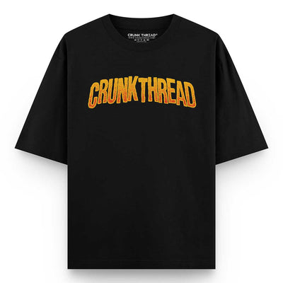 Skull Fire Crunk Thread Oversized T-shirt