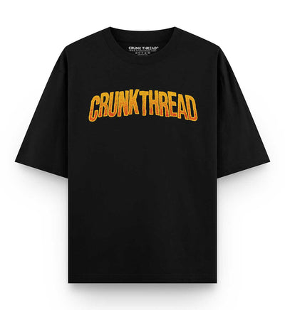 Skull Fire Crunk Thread Oversized T-shirt
