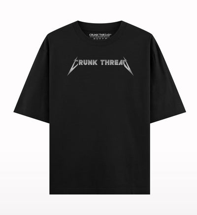 Crunk Thread Skull Heavy Metal Oversized T-shirt - Crunk Thread