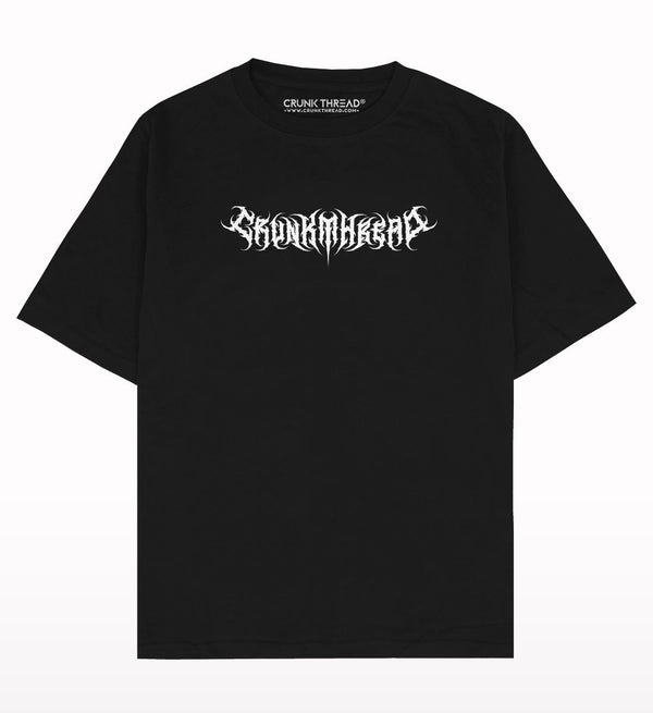 Crunk Thread Death Metal Logo Oversized T-shirt