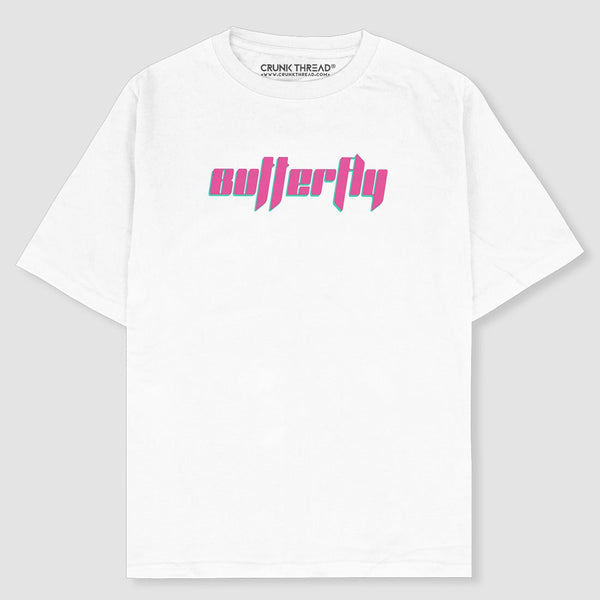 Butterfly Y2k Graphic Oversized T-shirt - Crunk Thread
