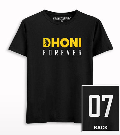 Dhoni Forever Front-Back Half Sleeve T-shirt - Crunk Thread