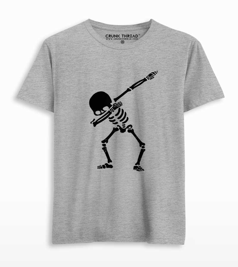 Dabbing Skeleton Men's Printed T-shirt - Crunk Thread