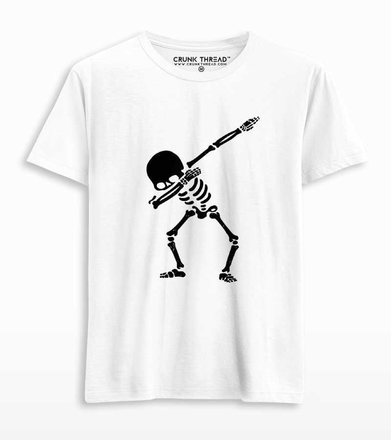 Dabbing Skeleton Men's Printed T-shirt - Crunk Thread