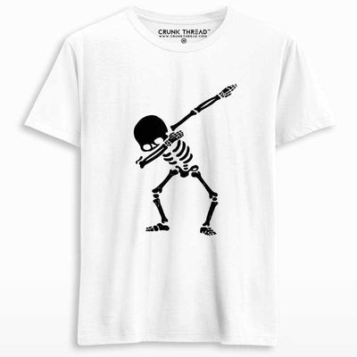 Dabbing Skeleton Men's Printed T-shirt - Crunk Thread