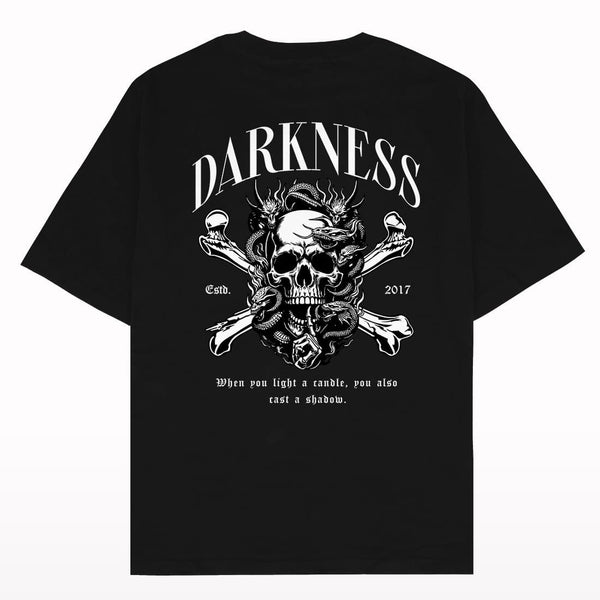 Darkness Skull Oversized T-shirt - Crunk Thread